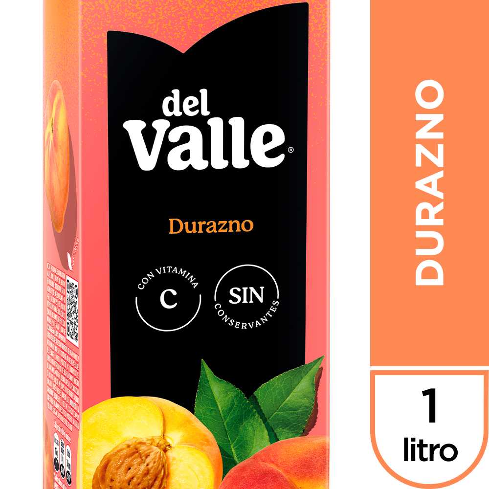 Del valle néctar durazno 1 lt