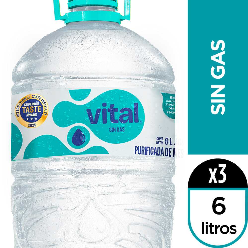 Vital sin gas 6 lt 3pack