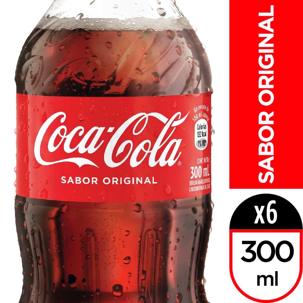 Coca-cola sabor original 300 ml 6pack