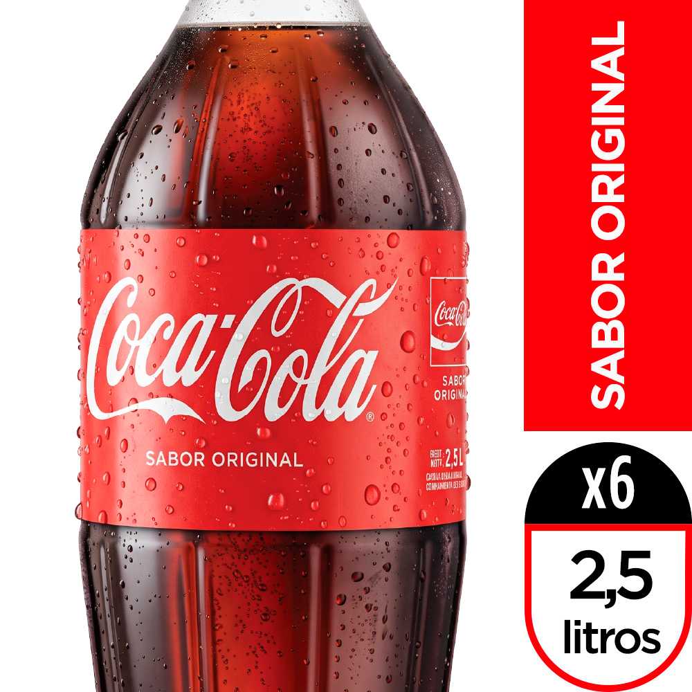 Coca-cola original 2.5 lt 6pack