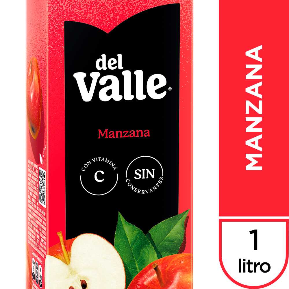 Del valle néctar manzana 1 lt