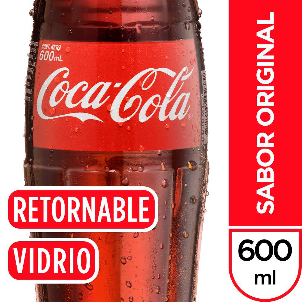 Coca-cola original vidrio retornable 600 ml