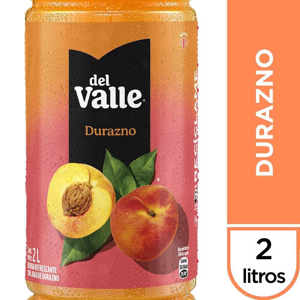 Del valle néctar durazno 2 lt