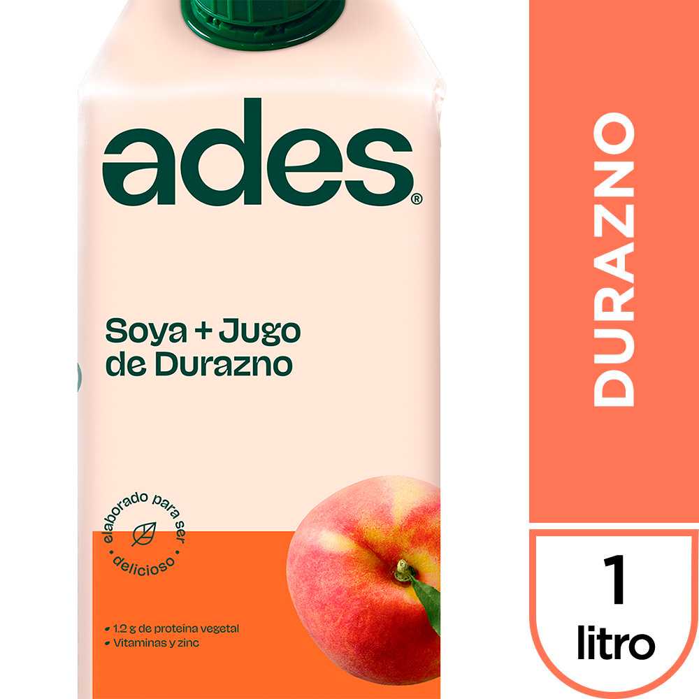 Ades durazno 1 lt