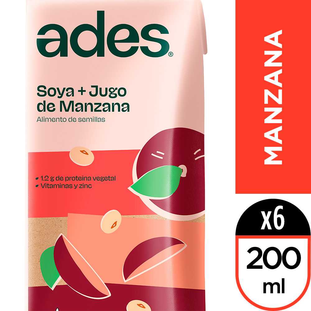 Ades manzana 200 ml 6pack
