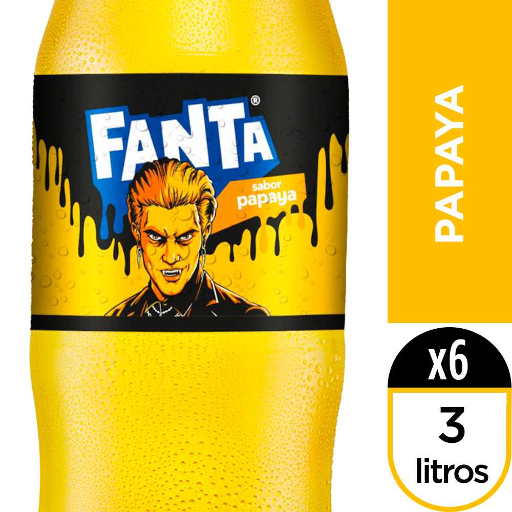 Fanta papaya 3 lt 6pack