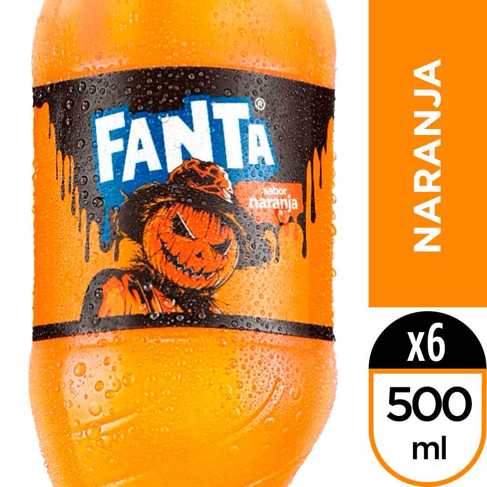 Fanta naranja 500 ml 6pack