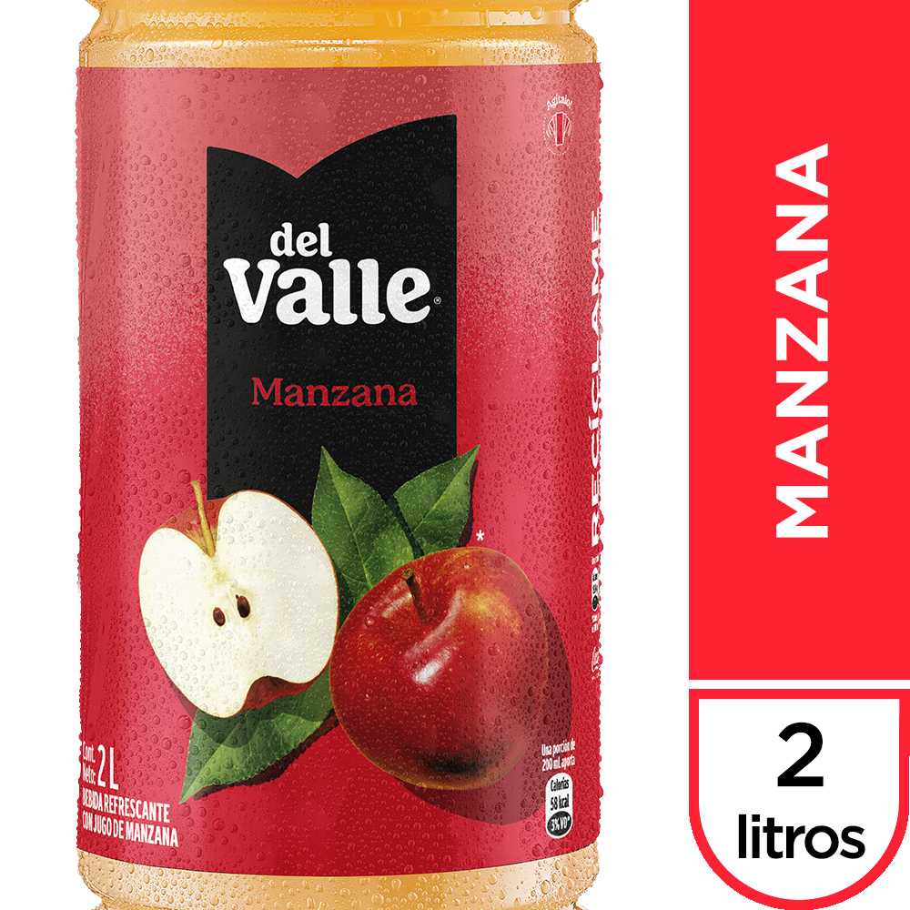 Del valle néctar manzana 2 lt