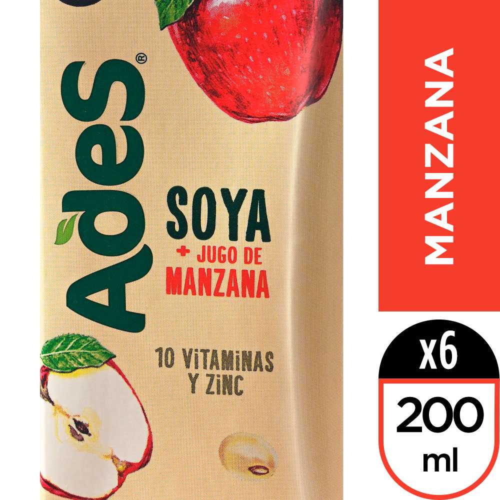 Ades manzana 200 ml 6pack