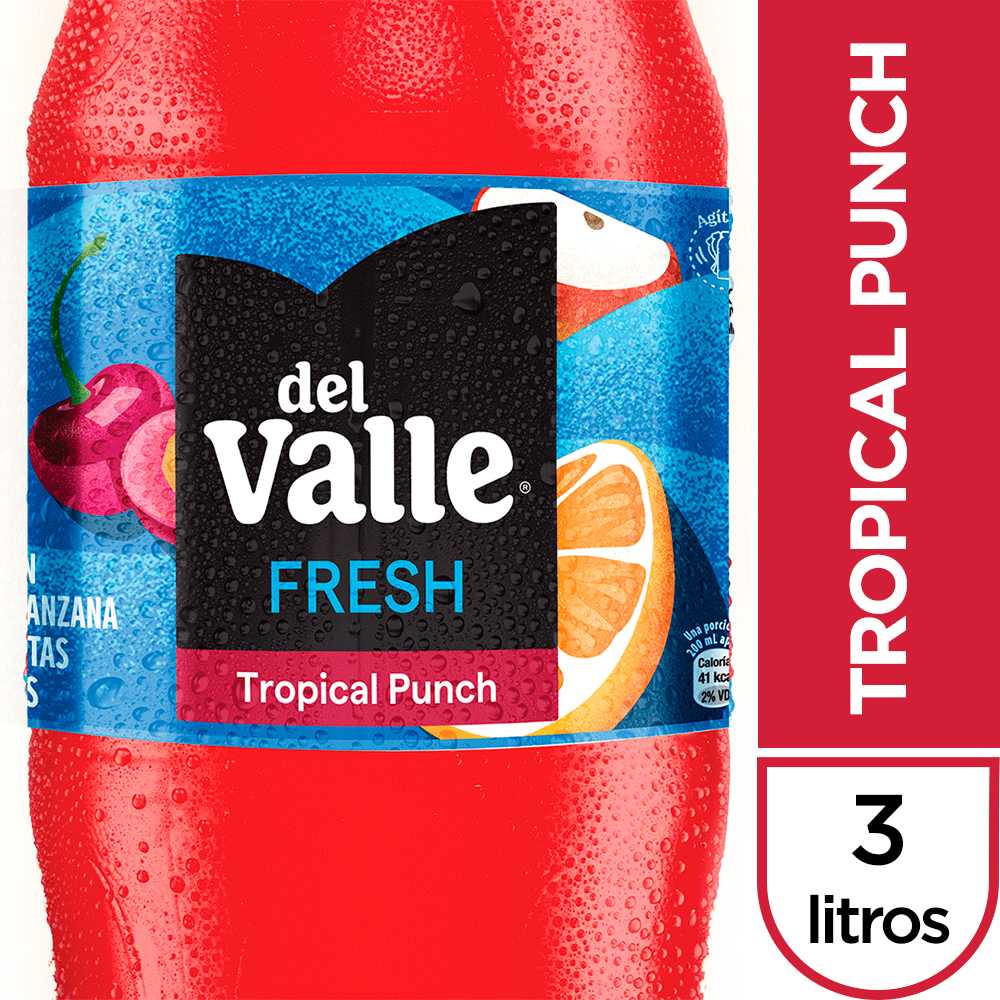 Del valle fresh tropical punch 3 lt