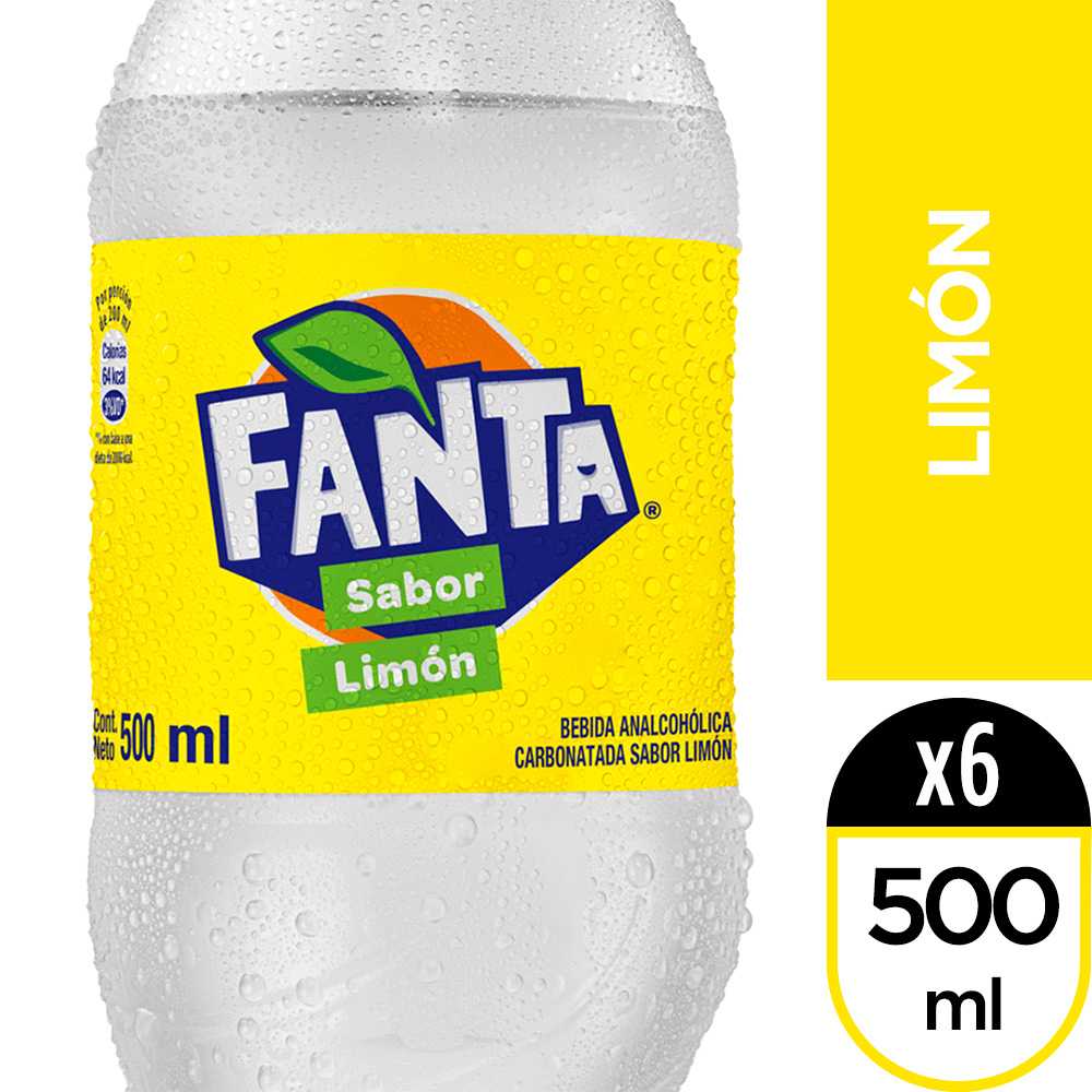 Fanta limón 500 ml 6pack