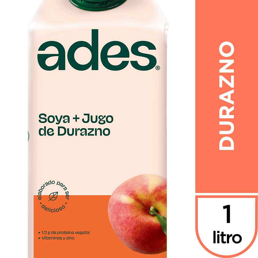Ades durazno 1 lt