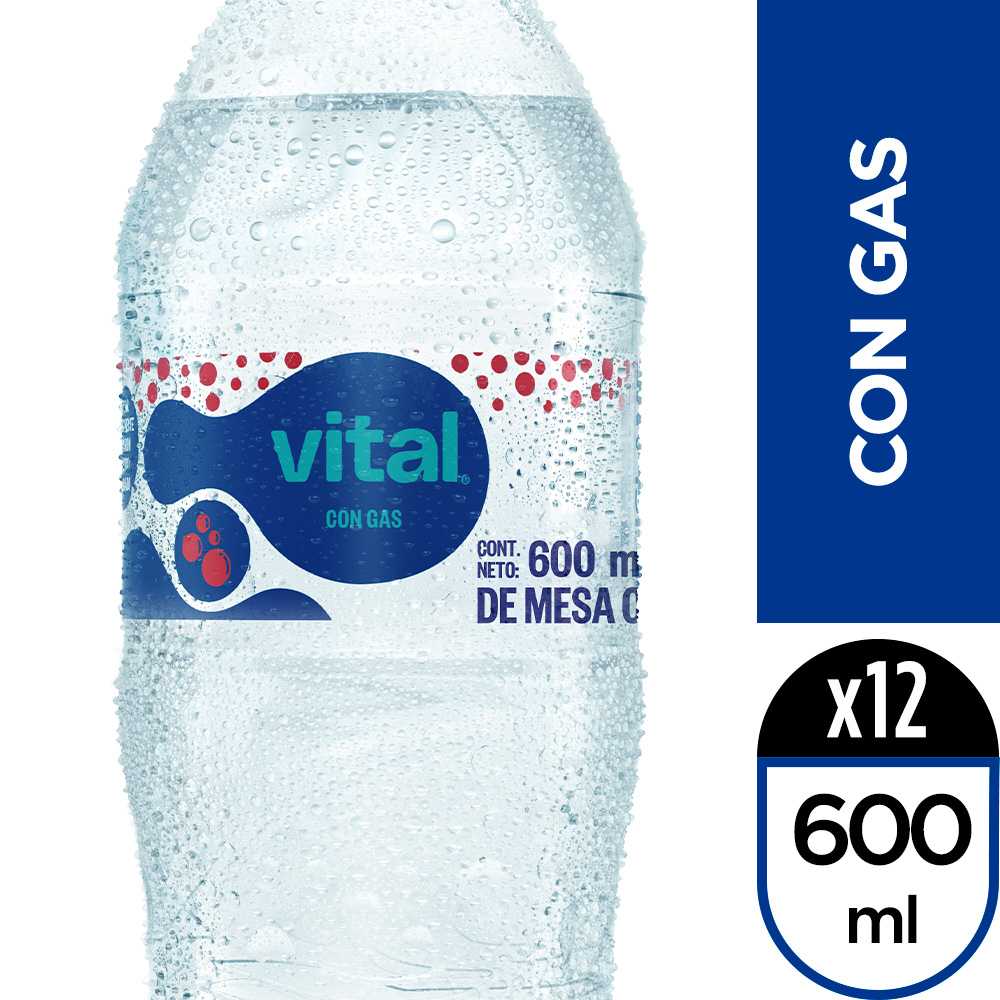 Vital con gas 600 ml 12pack