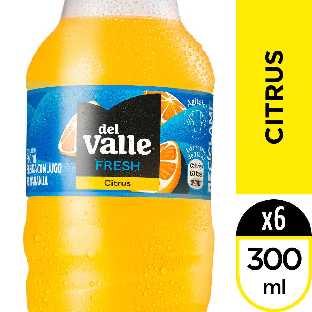 Del valle fresh citrus 300 ml 6pack