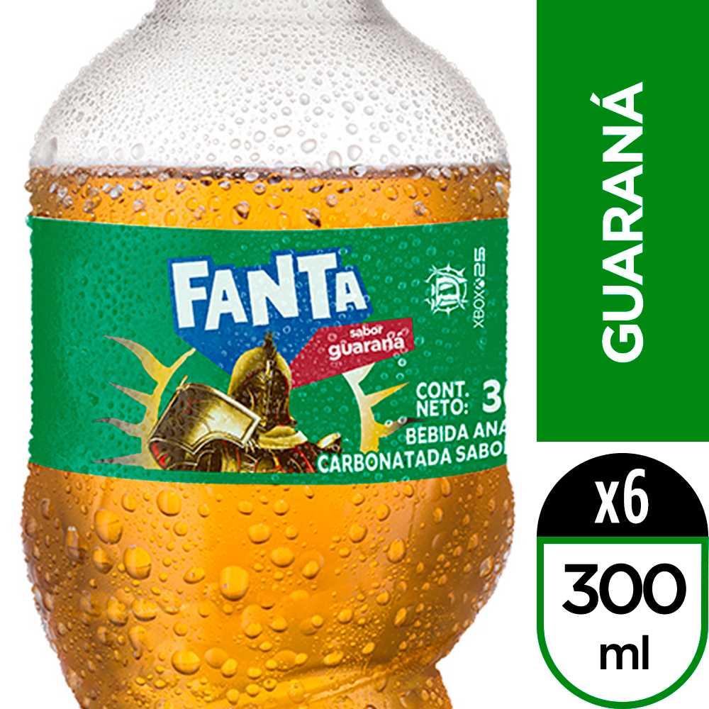 Fanta guaraná 300 ml 6pack