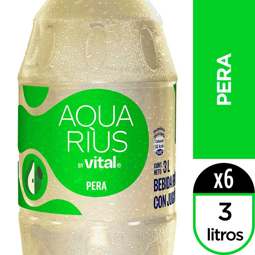 Aquarius pera 3 lt 6pack