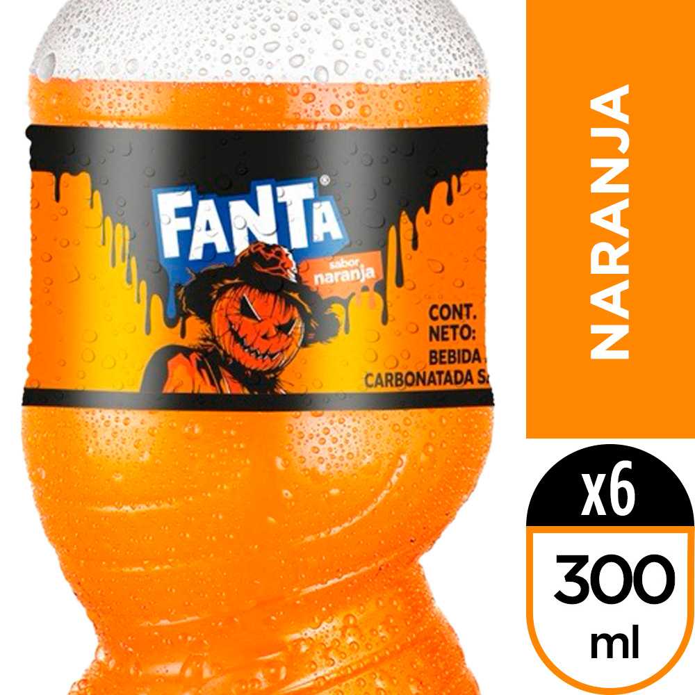 Fanta naranja 300 ml 6pack
