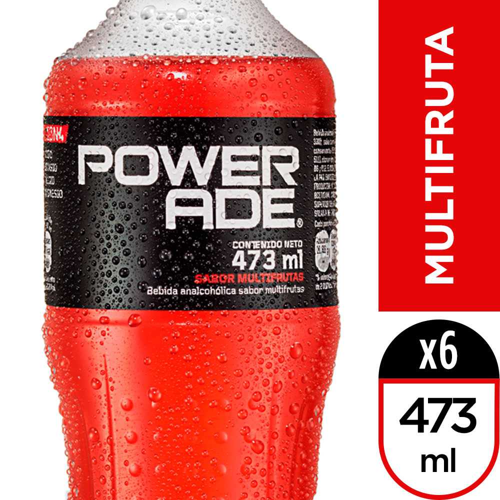 Powerade  multifruta 473 ml 6pack