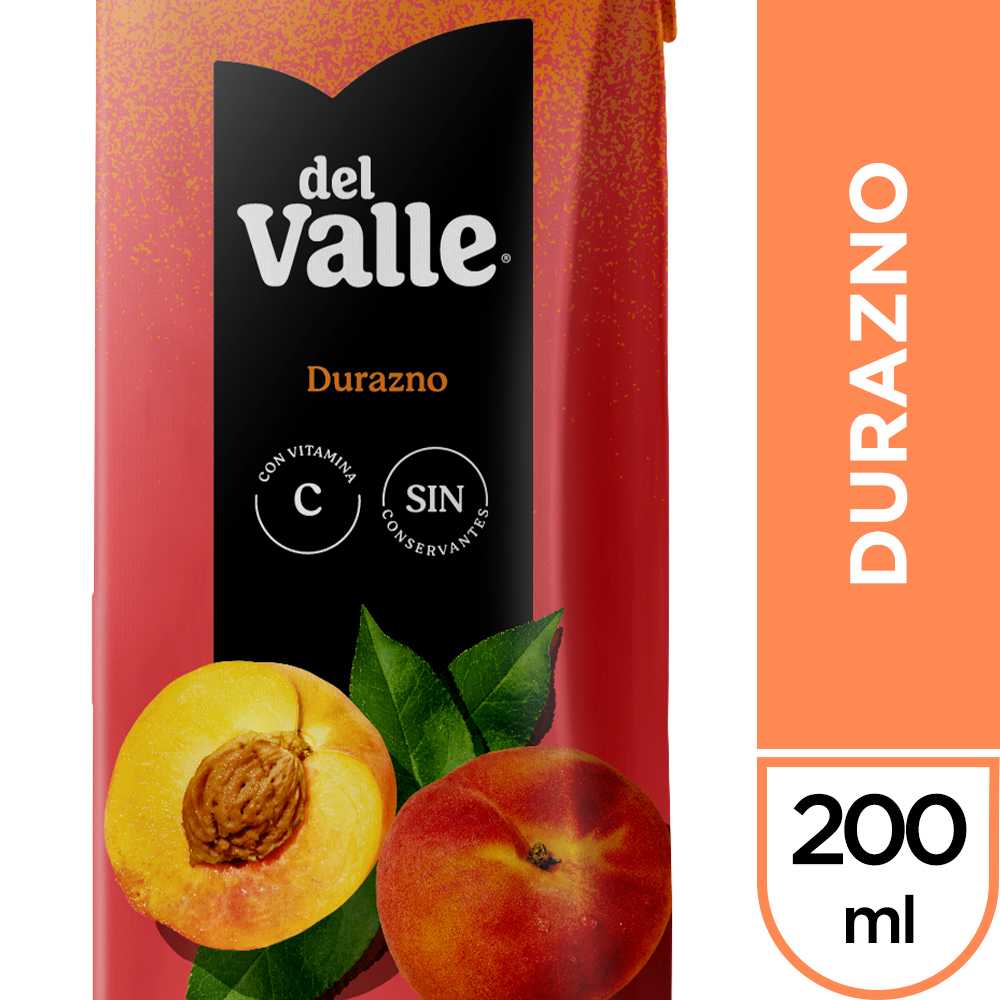 Del valle néctar durazno 200 ml