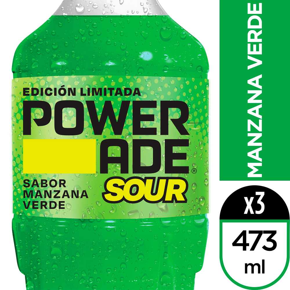 Powerade sour 473 ml 3pack