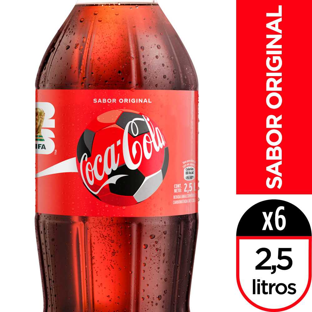 Coca-cola original 2.5 lt 6pack