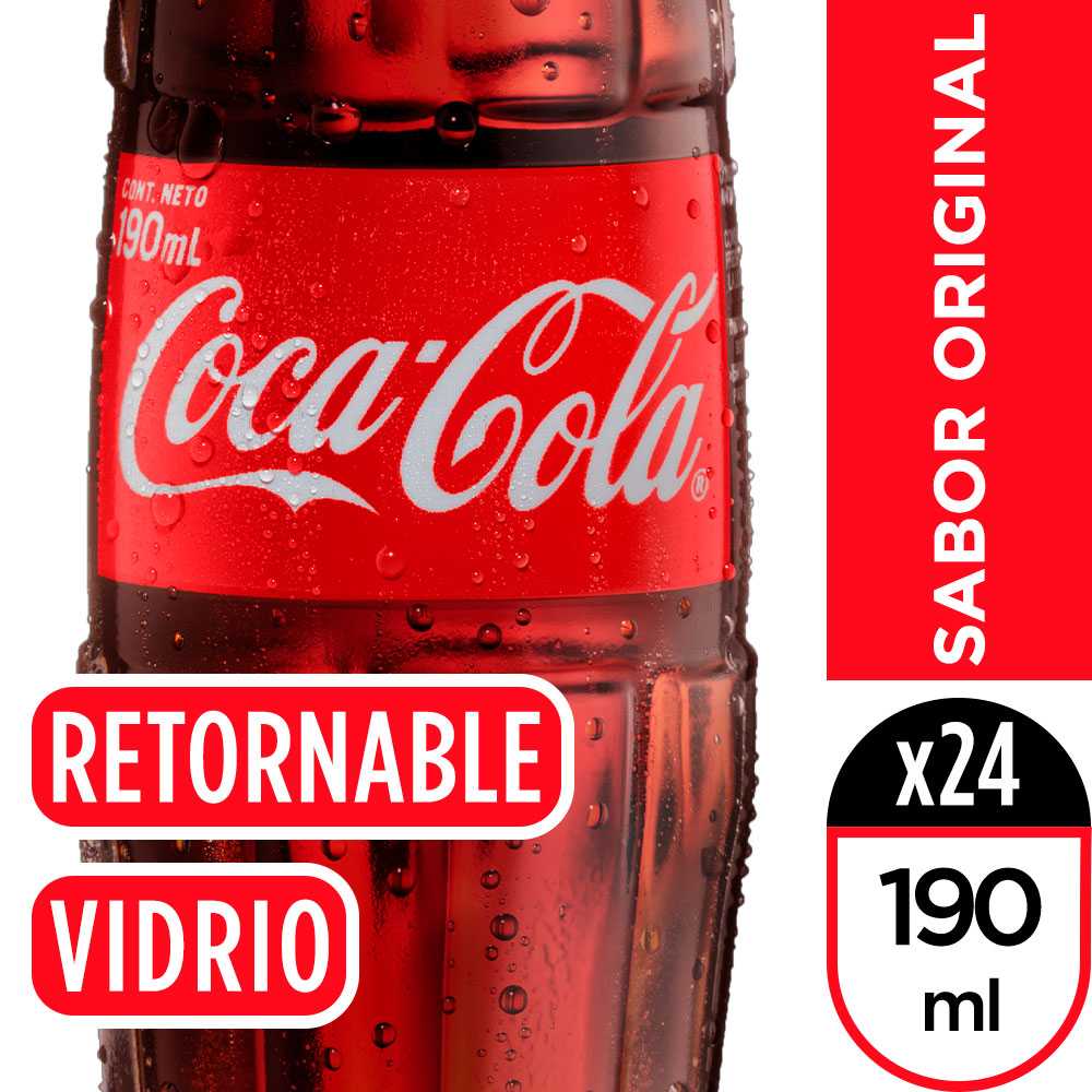 Coca-cola original vidrio retornable 190 ml 24pack