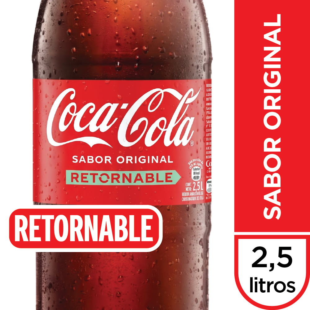 Coca-cola original retornable 2.5 lt