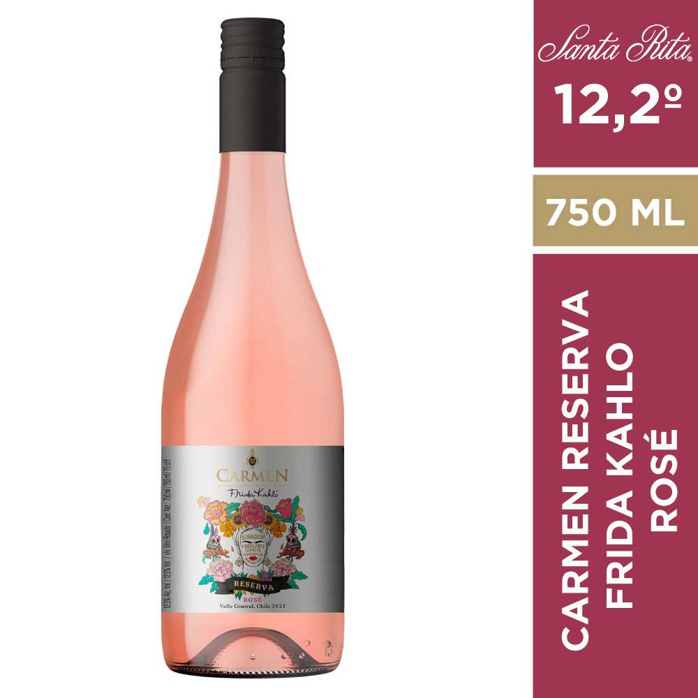 Vino carmen gran reserva frida kahlo rosé 750 ml