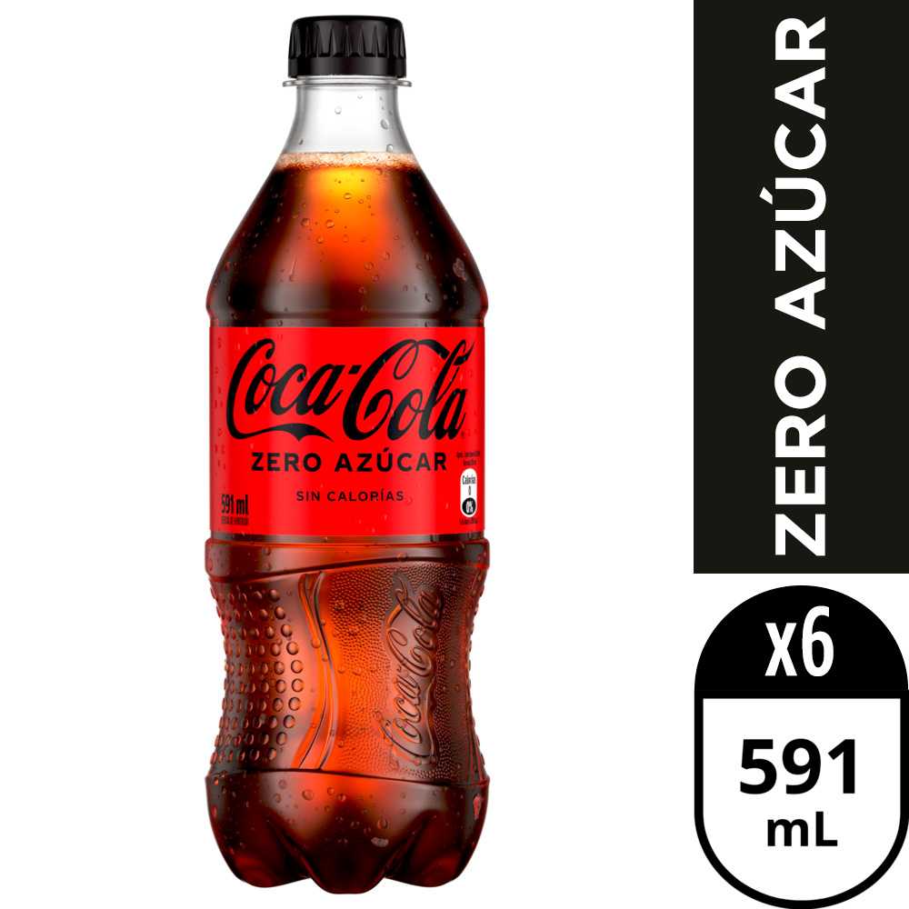 Coca-cola zero azúcar 6 x 591 ml