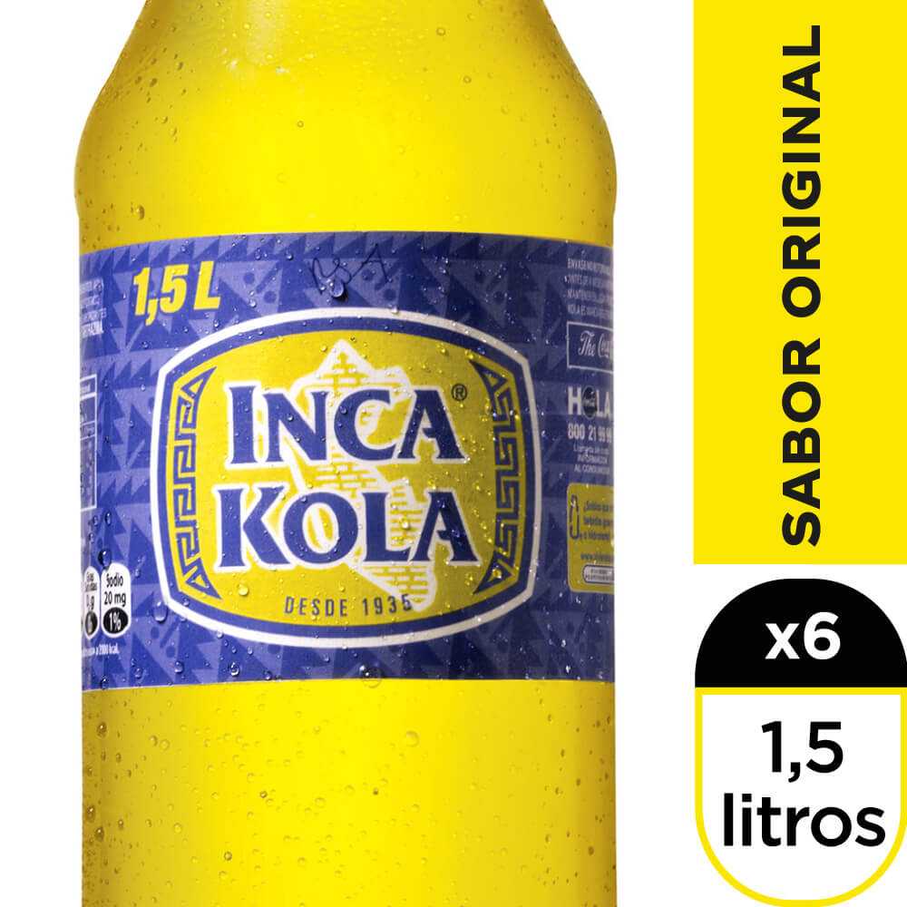 Inca kola sabor original 6 x 1,5 lt