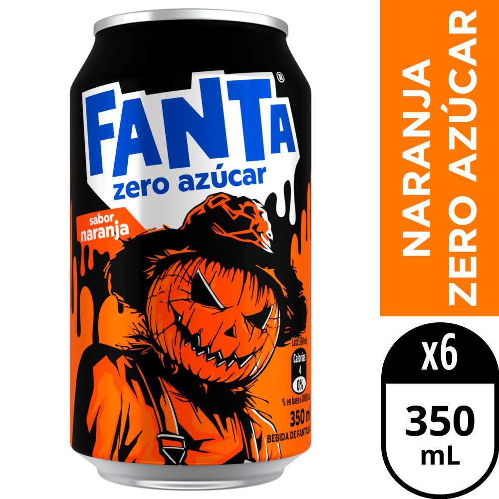 Fanta zero azúcar 6 x 350 ml