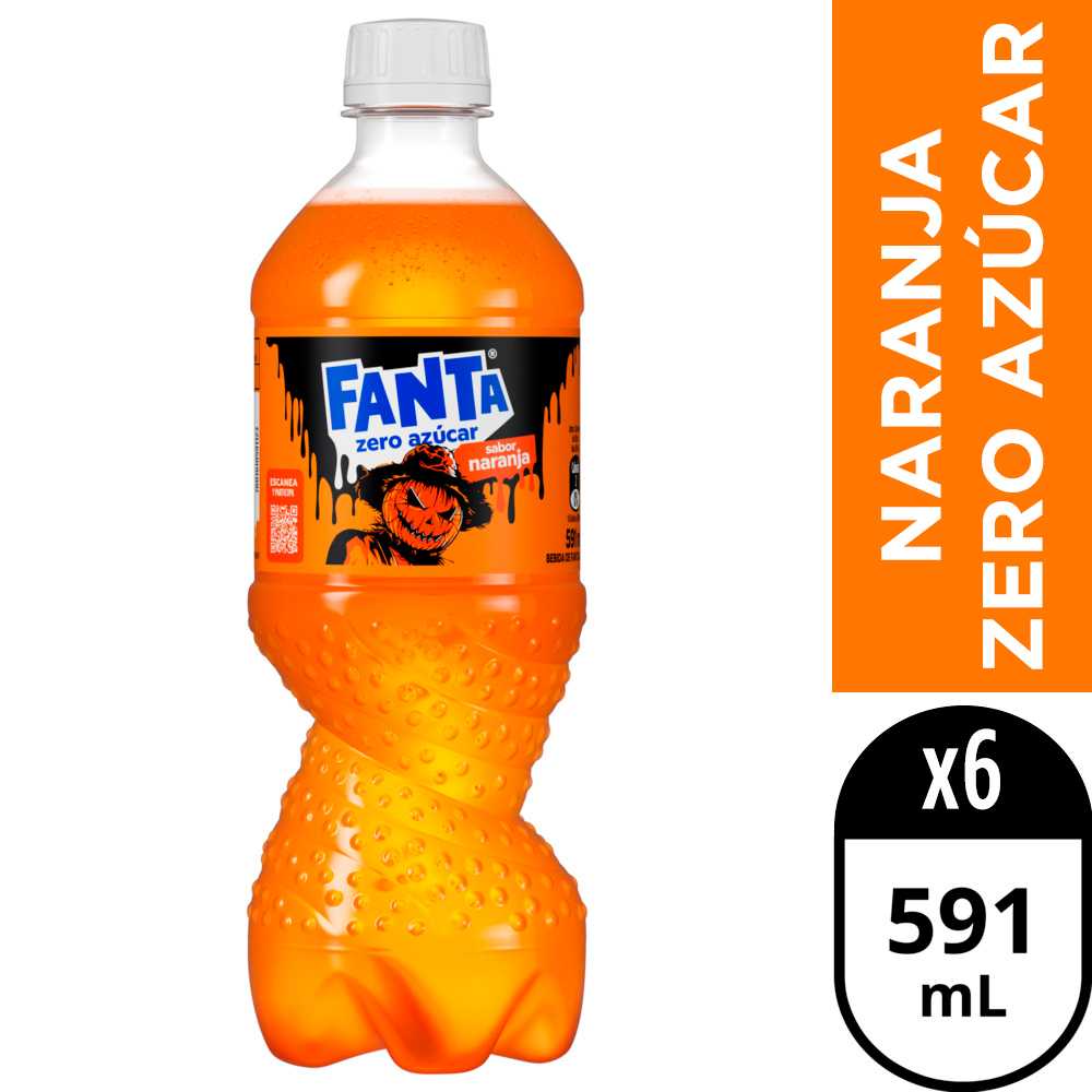 Fanta zero azúcar 6 x 591 ml