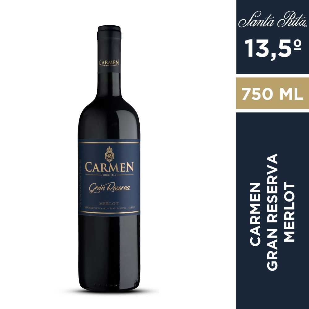 Vino carmen gran reserva merlot 750 ml