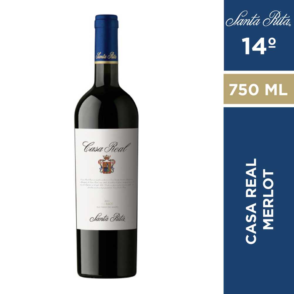Vino casa real escudo de familia merlot 750 ml