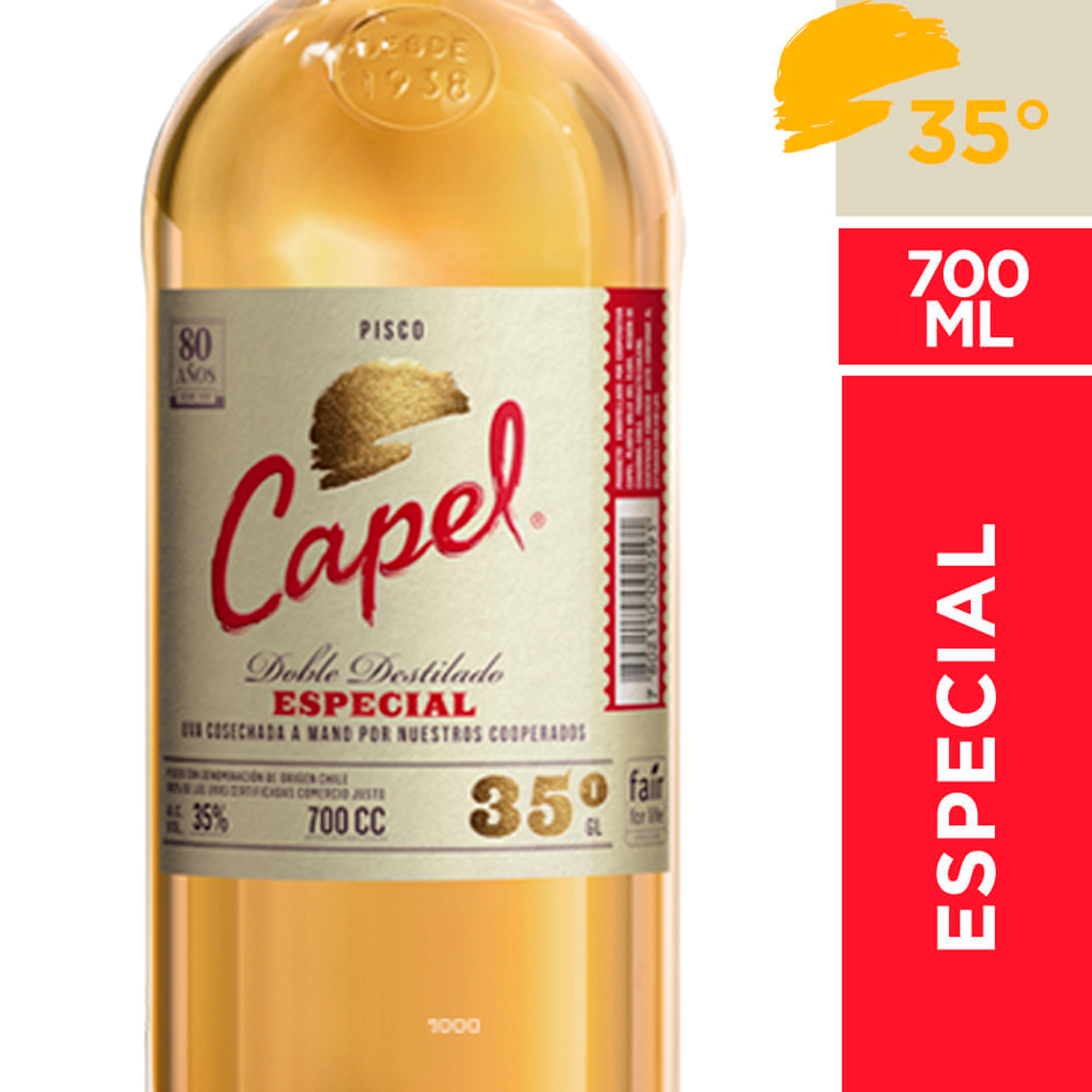 Pisco capel especial 35° 700 ml