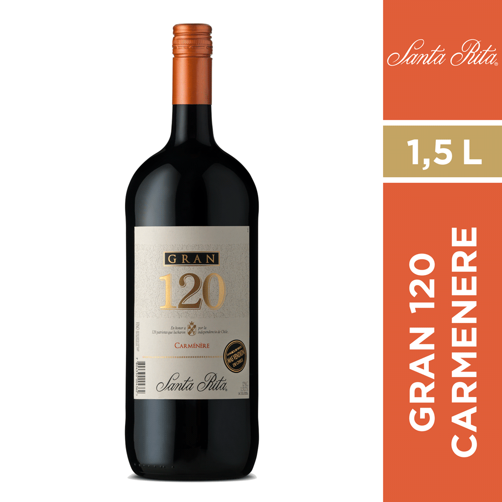 Vino 120 carmenere 1,5 lt