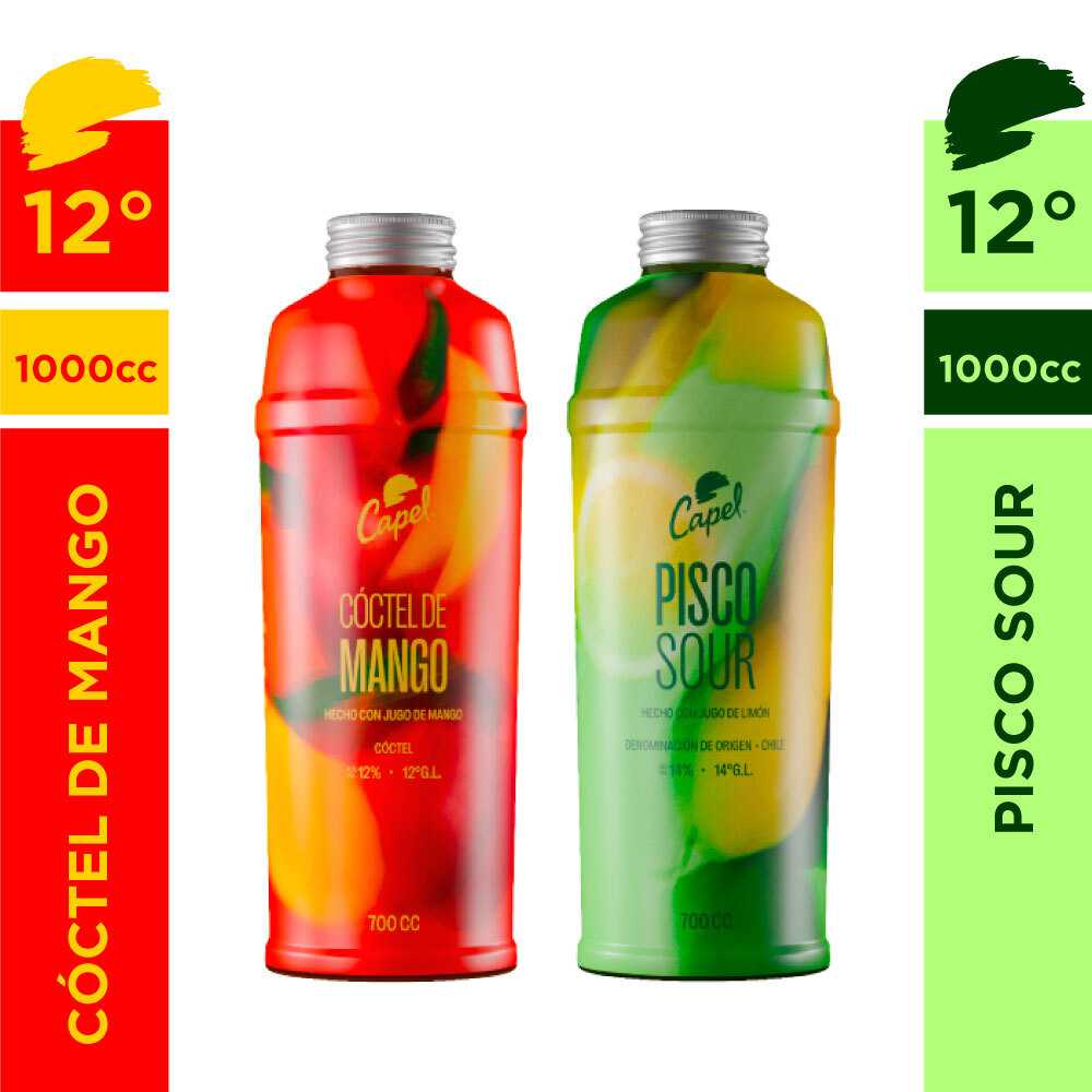 Capel mango sour 1 lt + capel sour 1 lt