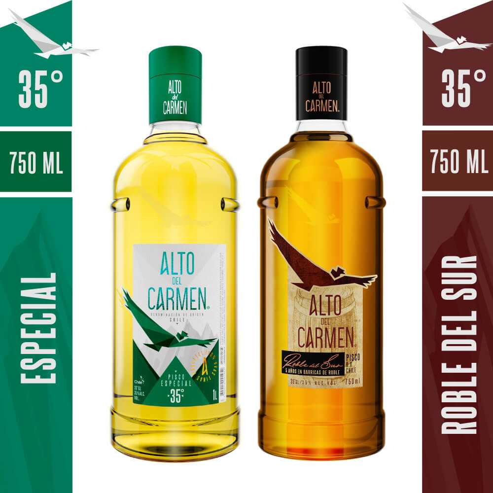 Alto del carmen especial 750 ml + alto del carmen roble del sur 750 ml