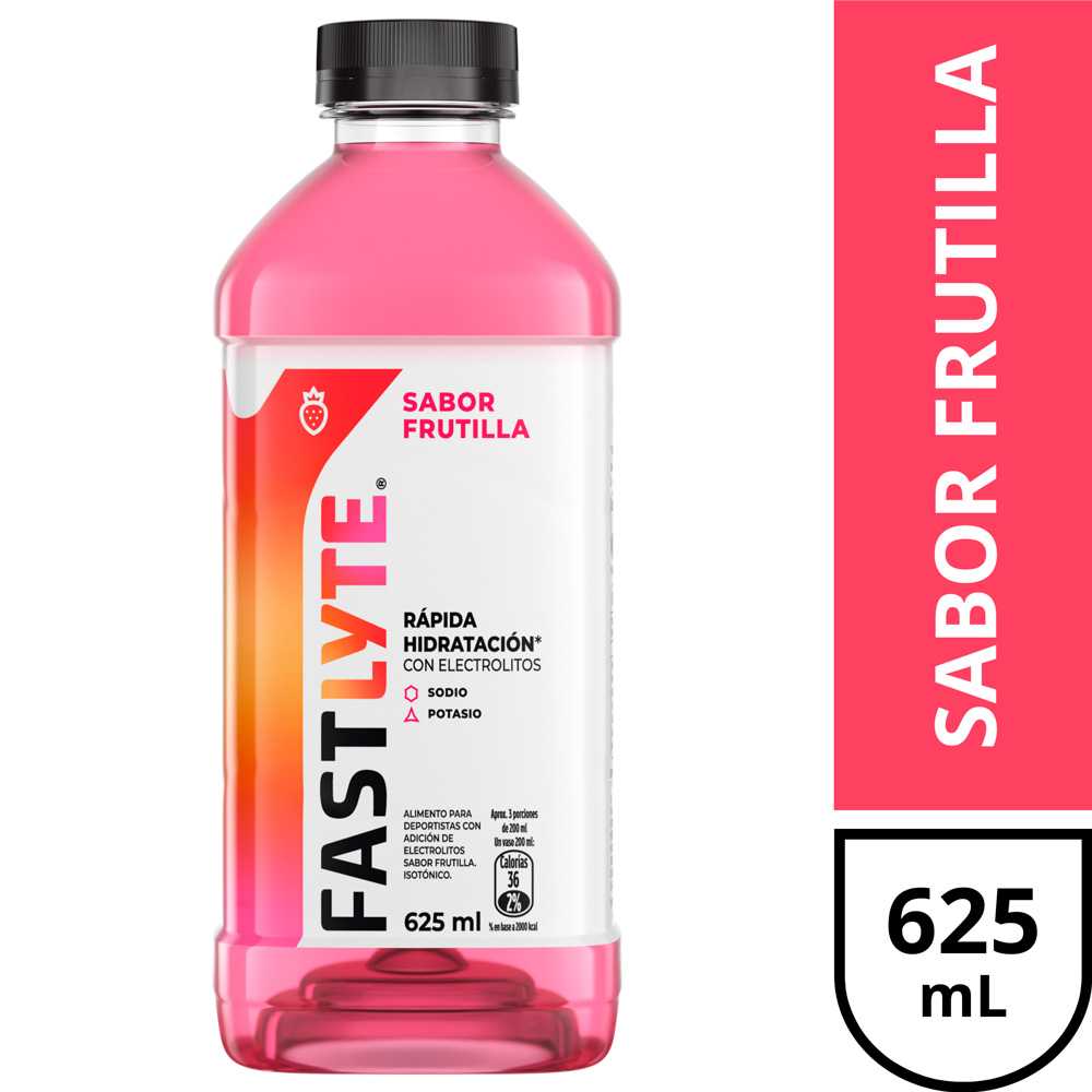 Fastlyte rehidratante frutilla 625 ml