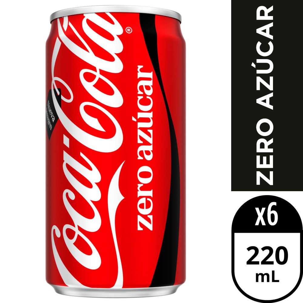Coca-cola zero azúcar 6 x 220 ml