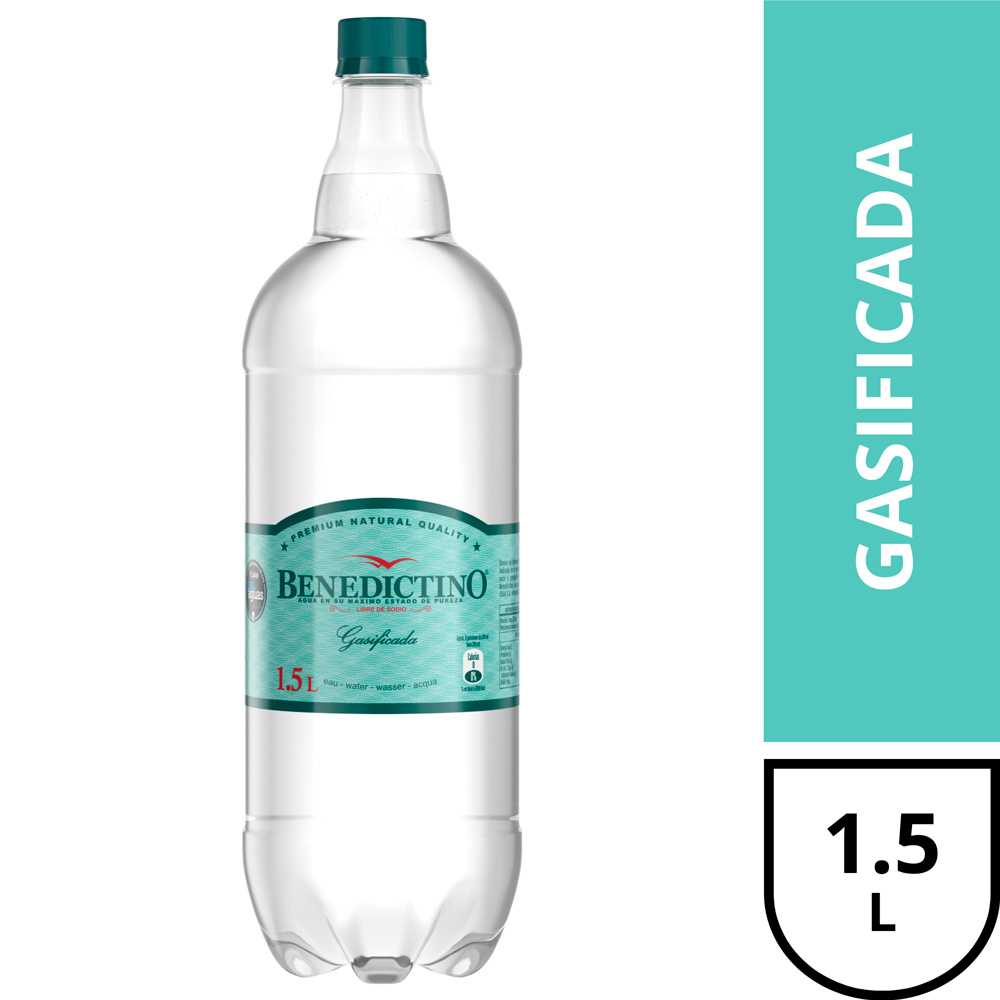 Benedictino con gas 1,5 lt