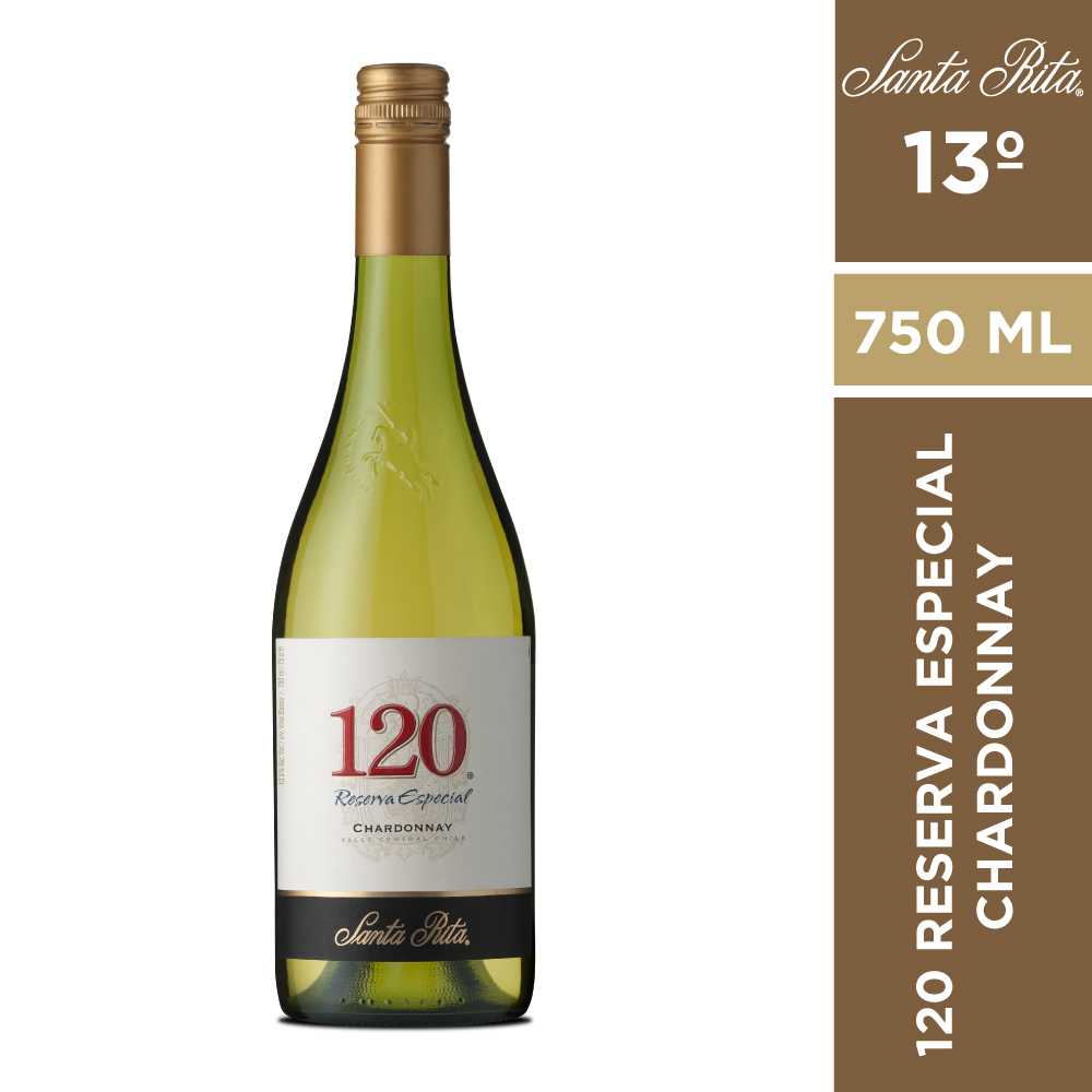 Vino 120 reserva especial chardonnay 750 ml