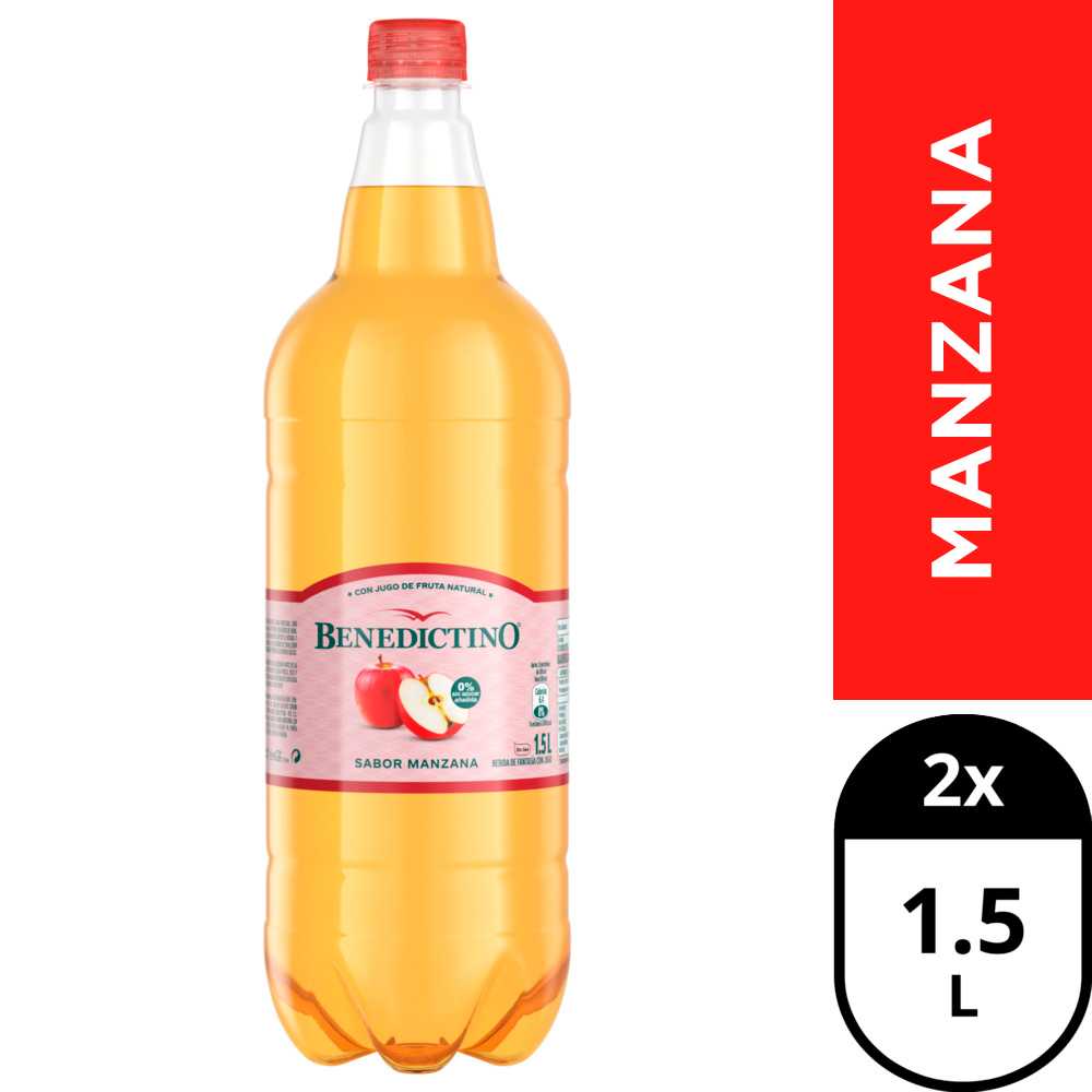 Benedictino manzana 2 x 1,5 lt