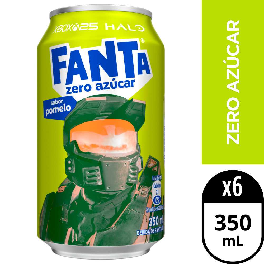 Fanta pomelo zero azúcar 6 x 350 ml