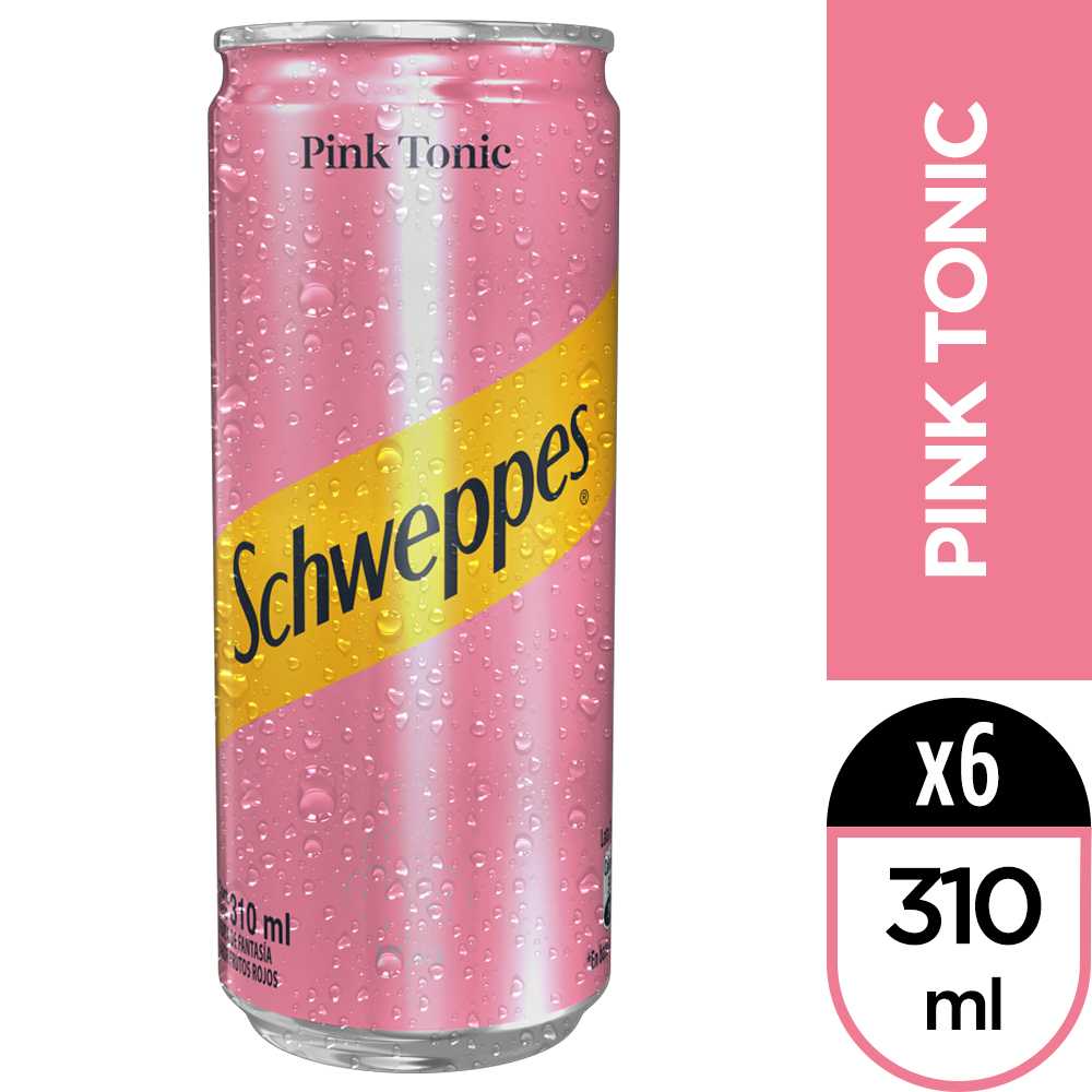 Schweppes pink tonic 6 x 310 ml
