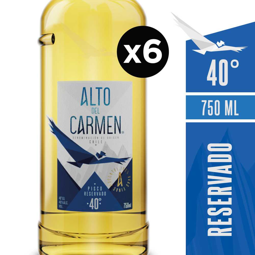 Alto reservado 40° 6 x 750 ml