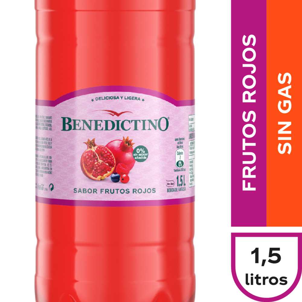 Benedictino sin gas frutos rojos 1,5 lt
