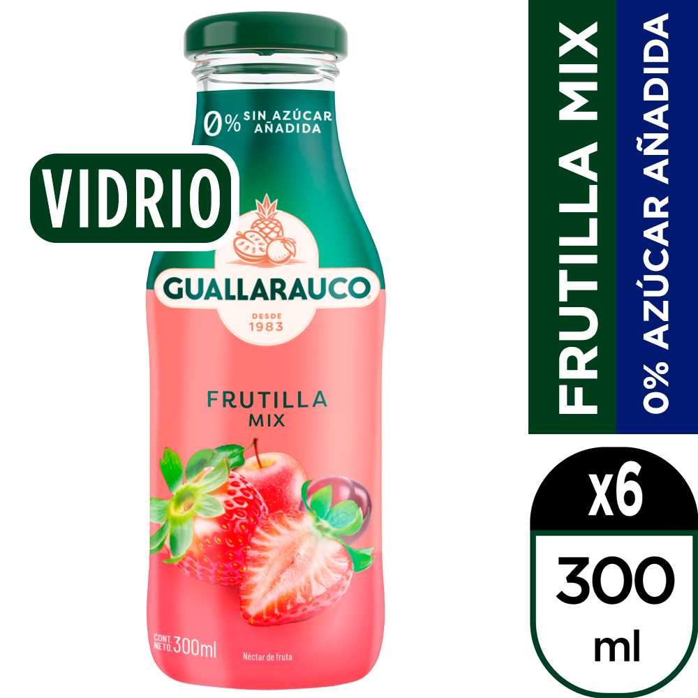 Guallarauco frutilla mix 6 x 300 ml