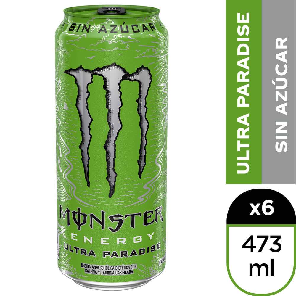 Monster ultra paradise sin azúcar 6 x 473 ml