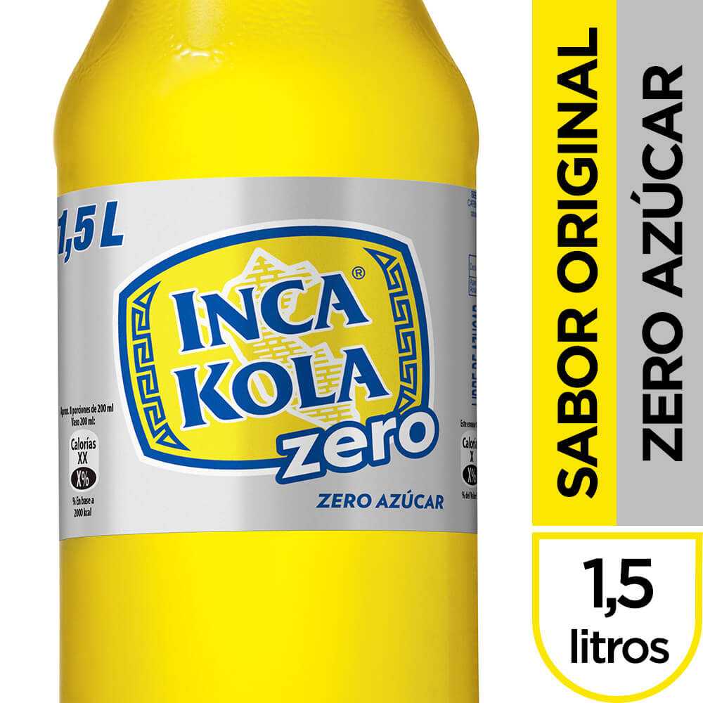 Inca kola zero azúcar 1,5 lt